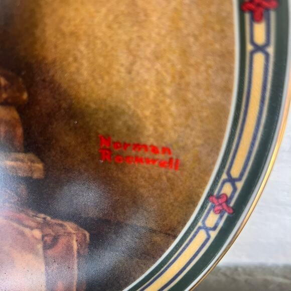 Vintage Norman Rockwell Collector Plate - "A Young Girl's Dream" Limited Edition - Picture 3 of 4
